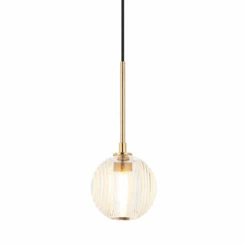Matteo Lighting Jemyca 1 Light Pendants in Combination Finishes Model: C61601AGCL