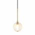 Matteo Lighting Jemyca 1 Light Pendants in Combination Finishes Model: C61601AGCL