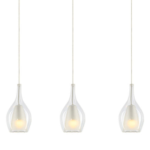 Matteo Lighting Jericho in Black and Chrome Pendant Model: C37513CHCL