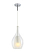 Matteo Lighting Jericho in Black and Chrome Pendant Model: C37521CHCL