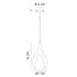 Matteo Lighting Jericho in Black and Chrome Pendant Model: C37521CHCL