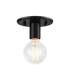 Matteo Lighting Kasa 1 Light Ceiling Mount in Black Model: X54911BK