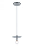 Matteo Lighting Kasa 1 Light Pendant in Combination Finishes Model: C54901AG
