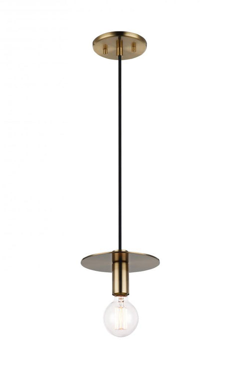 Matteo Lighting Kasa in Aged Gold Brass Pendant Model: C54911AG