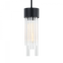 Matteo Lighting Kellan 1 Light Pendant in Black Model: C66901MB