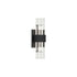 Matteo Lighting Krustallos in Matte Black Wall Sconce Model: S06913MB