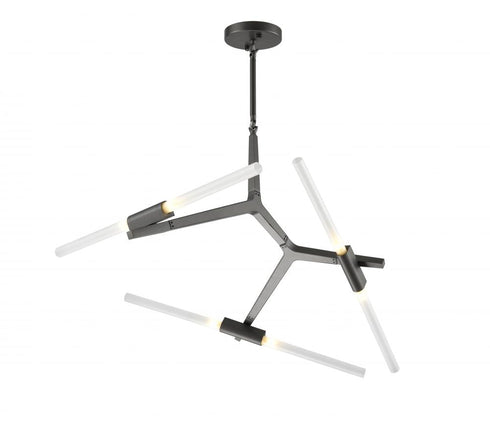 Matteo Lighting Lightsaber 6 Light Chandelier in Gold Model: C55806GL