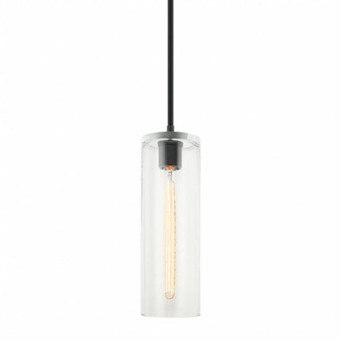 Matteo Lighting Lincoln 1 Light Pendants in Black Model: C32511MB