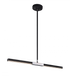 Matteo Lighting Lineare 2 Light Pendant in Combination Finishes Model: C64728MBCH