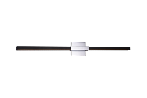 Matteo Lighting Lineare 2 Light Wall Sconce in Combination Finishes Model: W64736MBCH