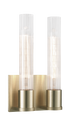 Matteo Lighting Lyndon 2 Light Wall Sconce in Gold Model: S08502OG