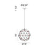 Matteo Lighting Manhattan Series in Chrome Chandelier Model: C48616CH