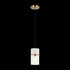 Matteo Lighting Marmor in Aged Gold Brass + White Marble Pendant Model: C39901AG