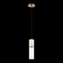 Matteo Lighting Marmor in Aged Gold Brass + White Marble Pendant Model: C39911AG
