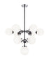 Matteo Lighting Maru in Aged Gold Brass Chandelier Model: C72310AGCL