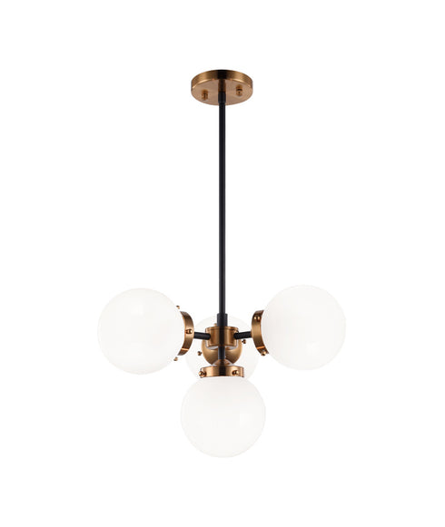 Matteo Lighting Maru in Aged Gold Brass Pendant Model: C72304AGOP