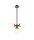 Matteo Lighting Maru in Aged Gold Brass Pendant Model: C72304AGOP