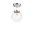 Matteo Lighting Maru in Chrome Ceiling Mount Model: X72301CHCL