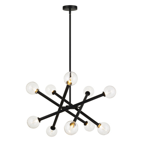 Matteo Lighting Matchstix in Aged Gold Brass Pendant Model: C64610AGCL