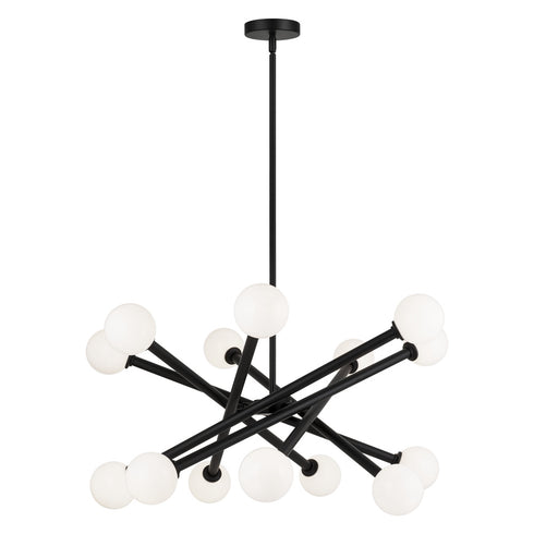 Matteo Lighting Matchstix in Aged Gold Brass Pendant Model: C64614AGCL