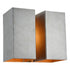 Matteo Lighting Mattone 2 Light Wall Sconce in Silver Model: W59302SV
