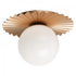 Matteo Lighting Modern Ruff 1 Light Flush Mounts in Gold Model: X83111MGOP