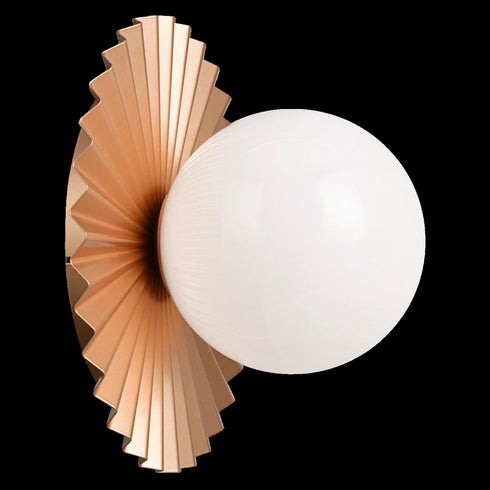 Matteo Lighting Modern Ruff in Matte Gold Wall Sconce Ceiling Mount Model: WX83111MGOP
