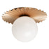 Matteo Lighting Modern Ruff in Matte Gold Wall Sconce Ceiling Mount Model: WX83111MGOP