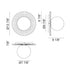 Matteo Lighting Modern Ruff in Matte Gold Wall Sconce Ceiling Mount Model: WX83111MGOP