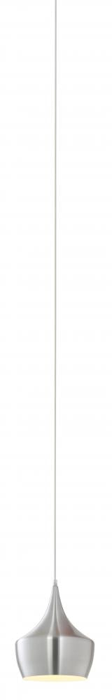 Matteo Lighting Mulinare Collections 1 Light Pendant in Nickel Model: C48702BN