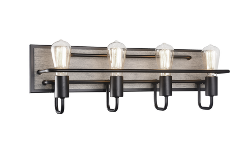 Matteo Lighting Napa 4 Light Wall Sconce in Brown Model: S06204WD