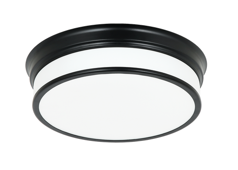 Matteo Lighting Navo 1 Light Ceiling Mount in Black Model: M15402BK