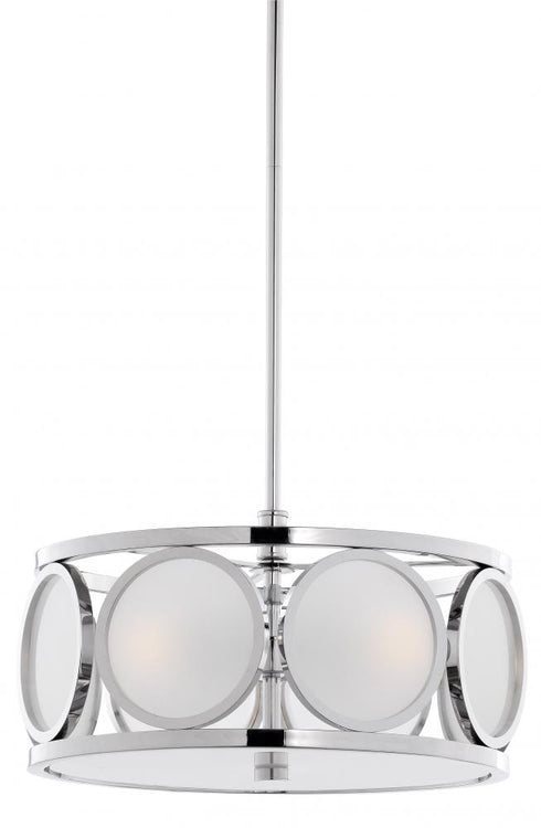 Matteo Lighting Noble Cerchio 3 Light Pendant in Chrome Model: C44803CH