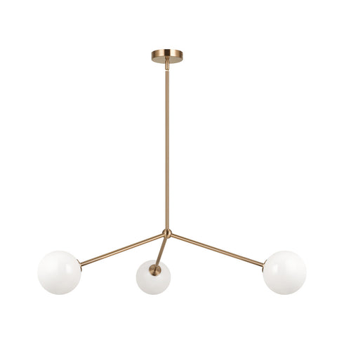 Matteo Lighting Novo in Aged Gold Brass Pendant Model: C81703AGCL