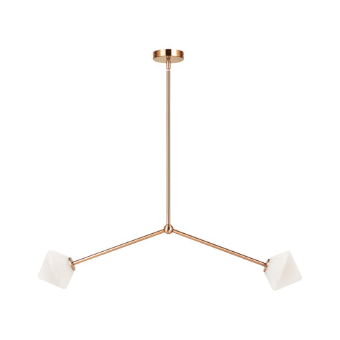 Matteo Lighting Novo in Aged Gold Brass Pendant Model: C81742AGCL