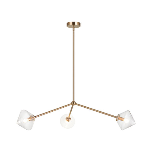 Matteo Lighting Novo in Aged Gold Brass Pendant Model: C81743AGCL
