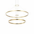 Matteo Lighting O'Hara 2 Light Chandelier in Gold Model: C30856BG
