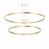 Matteo Lighting O'Hara 2 Light Chandelier in Gold Model: C30872BG