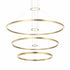 Matteo Lighting O'Hara 3 Light Chandelier in Gold Model: C30896BG