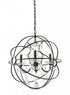 Matteo Lighting Orva Chandeliers 3 Light Chandelier in Bronze Model: C43303BZ