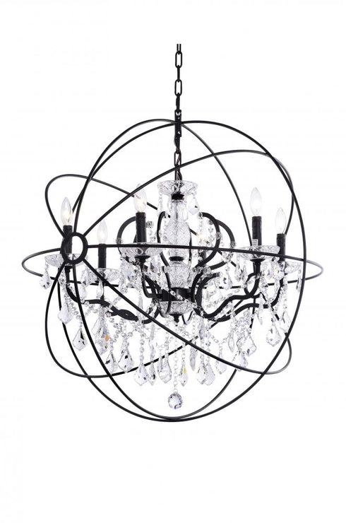 Matteo Lighting Orva Chandeliers 6 Light Chandelier in Bronze Model: C43306BZ