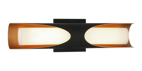 Matteo Lighting Pedro 2 Light Wall Sconce in Black Model: S12318MB