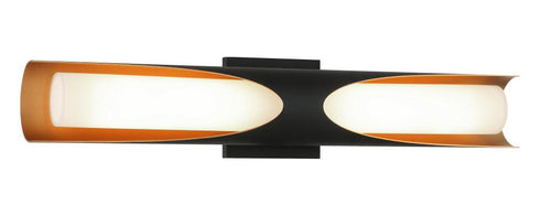 Matteo Lighting Pedro 2 Light Wall Sconce in Black Model: S12324MB