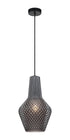 Matteo Lighting Quilted Gem in Matte Black Pendant Model: C68101SM
