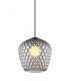 Matteo Lighting Quilted Gem in Matte Black Pendant Model: C68103SM
