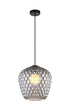 Matteo Lighting Quilted Gem in Matte Black Pendant Model: C68103SM