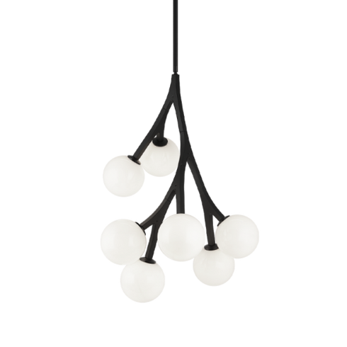 Matteo Lighting Rami 7 Light Chandelier in Black Model: C81507BKOP
