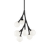 Matteo Lighting Rami 7 Light Chandelier in Black Model: C81507BKOP