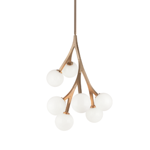 Matteo Lighting Rami 7 Light Chandelier in Black Model: C81507BKOP