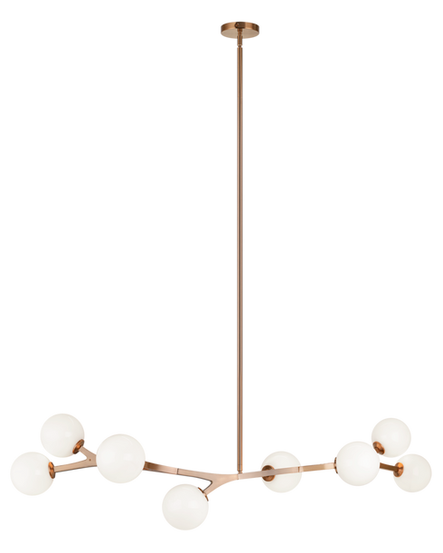 Matteo Lighting Rami 8 Light Chandelier in Black Model: C81508BKOP